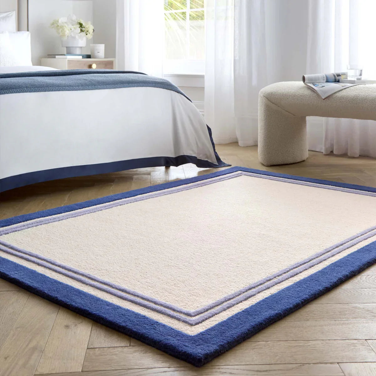 Origins Borders Rug | Blue