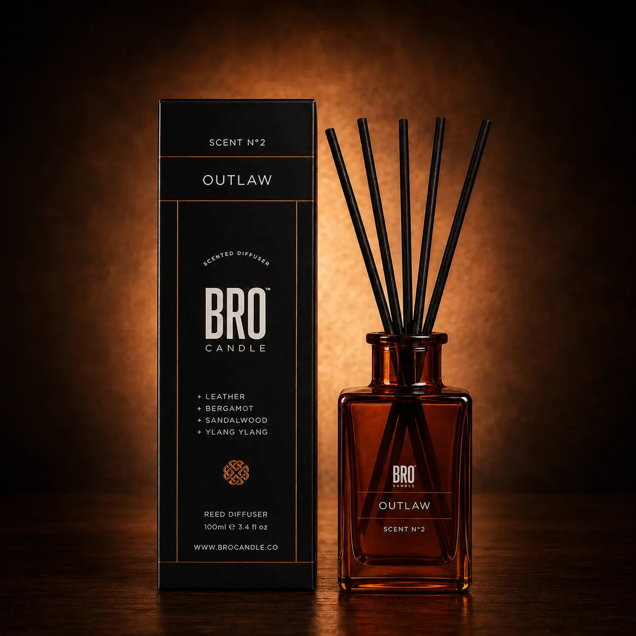 Outlaw Reed Diffuser Bro Candle