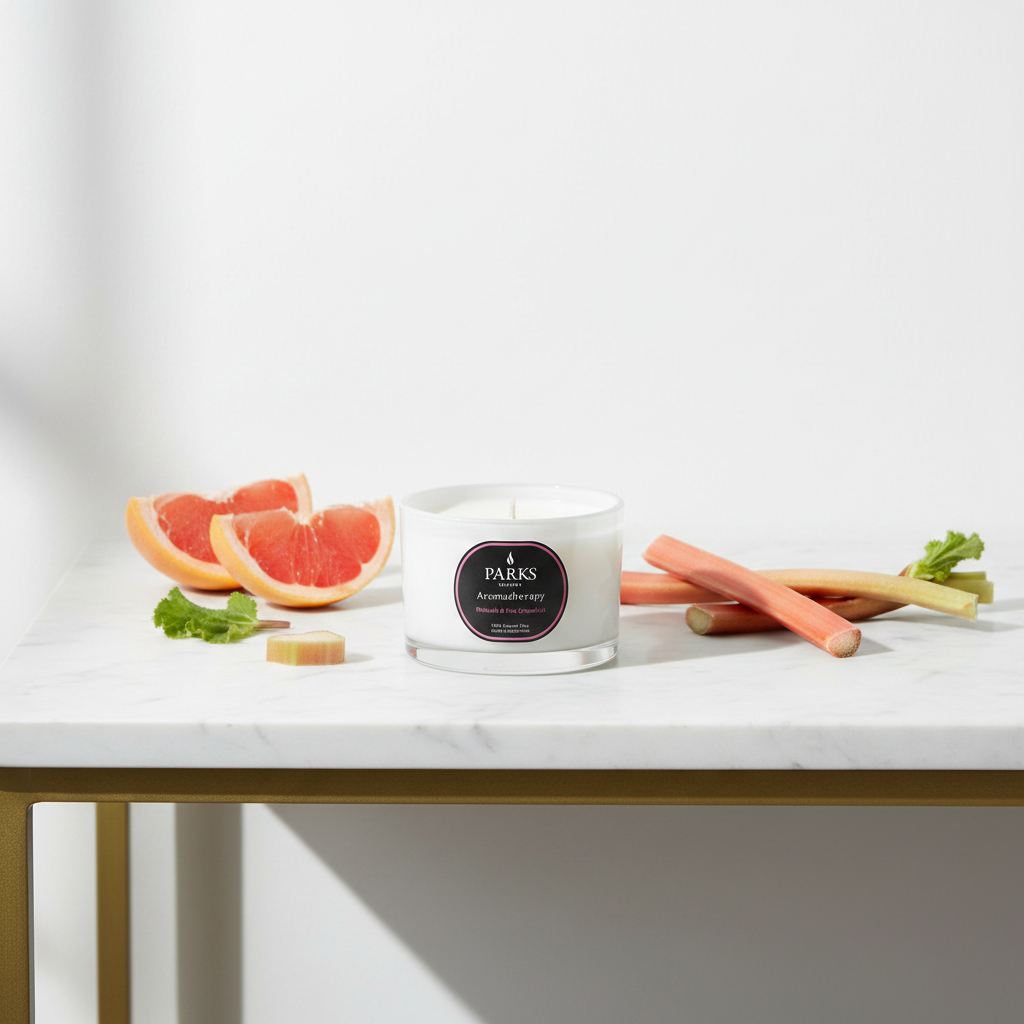 Rhubarb & Pink Grapefruit Travel Candle