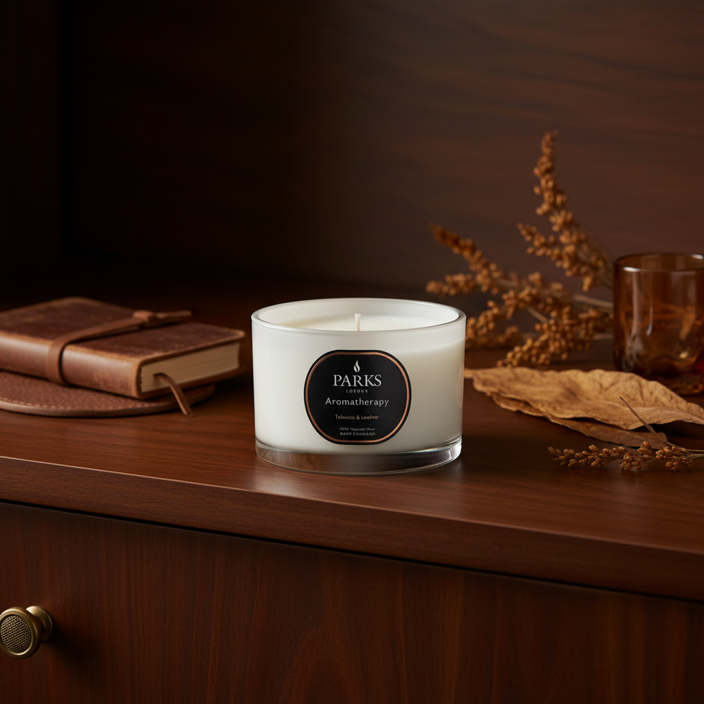 Tobacco & Leather Travel Candle
