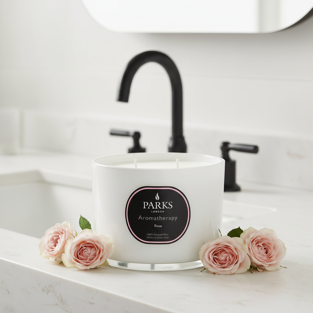 Rose 3 Wick Candle