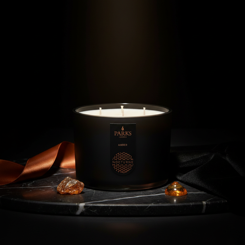 Amber 3 Wick Candle