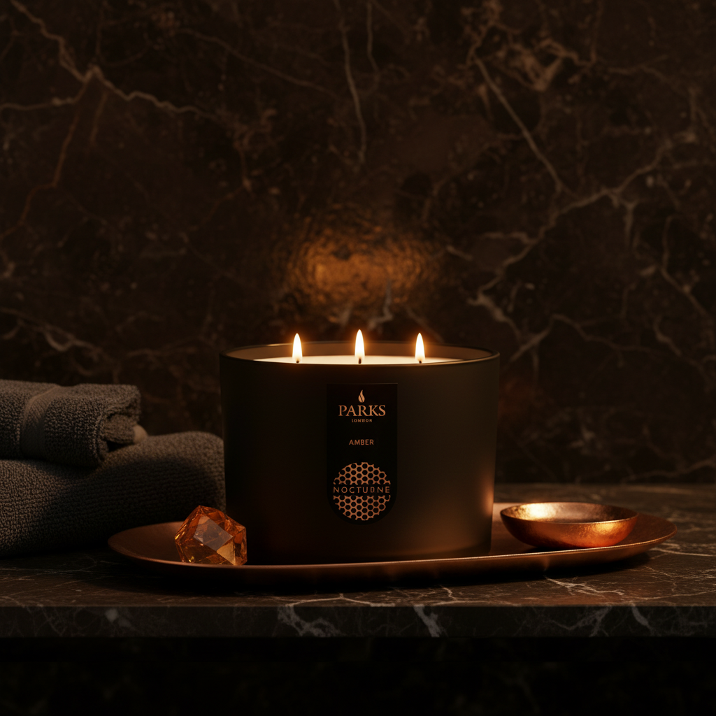 Amber 3 Wick Candle