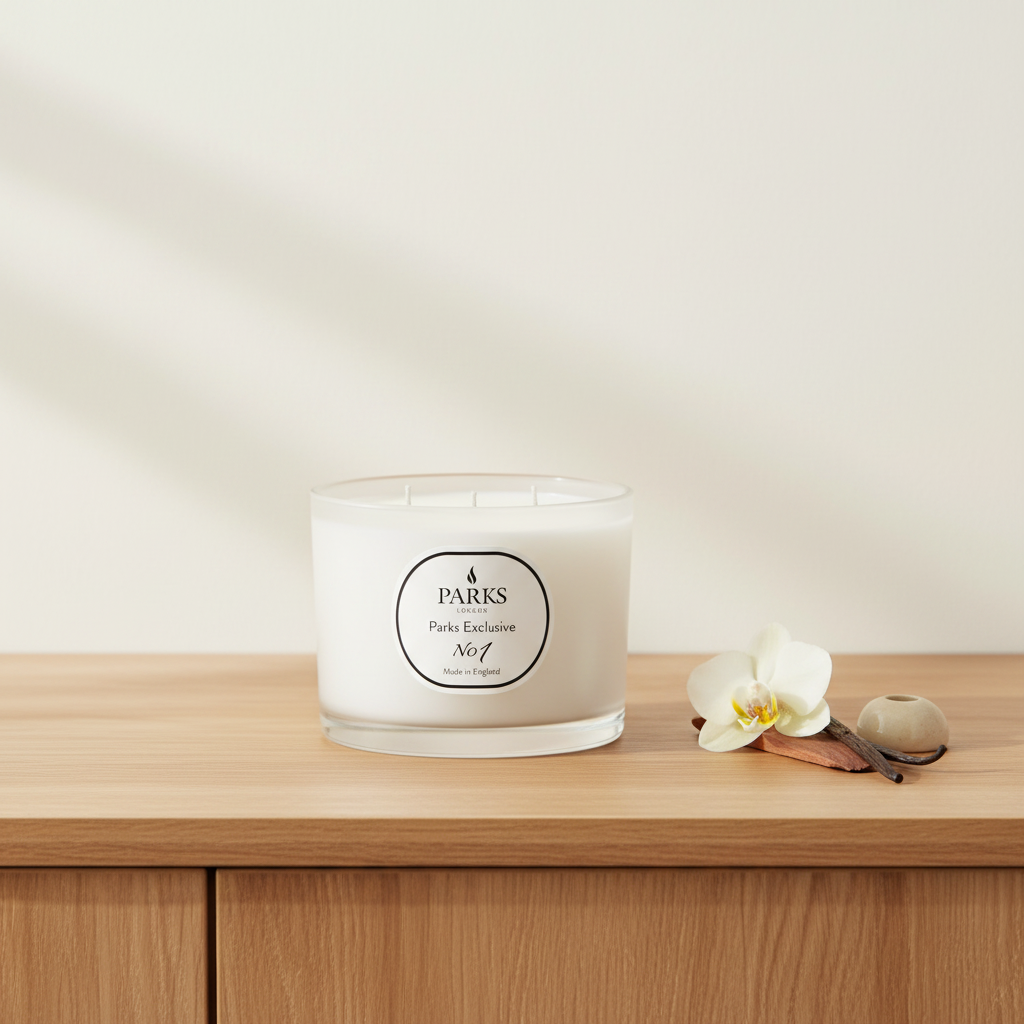 No. 1 - Sandalwood & Vanilla 3 Wick Candle