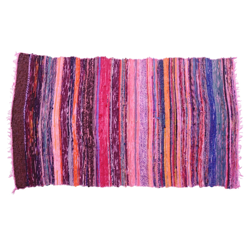 Pink Recycled Fabric Rug
