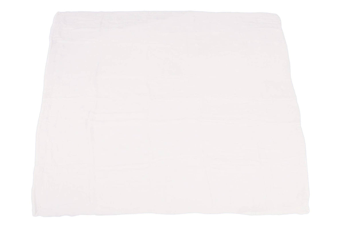 Pure White Bamboo Newcastle Blanket