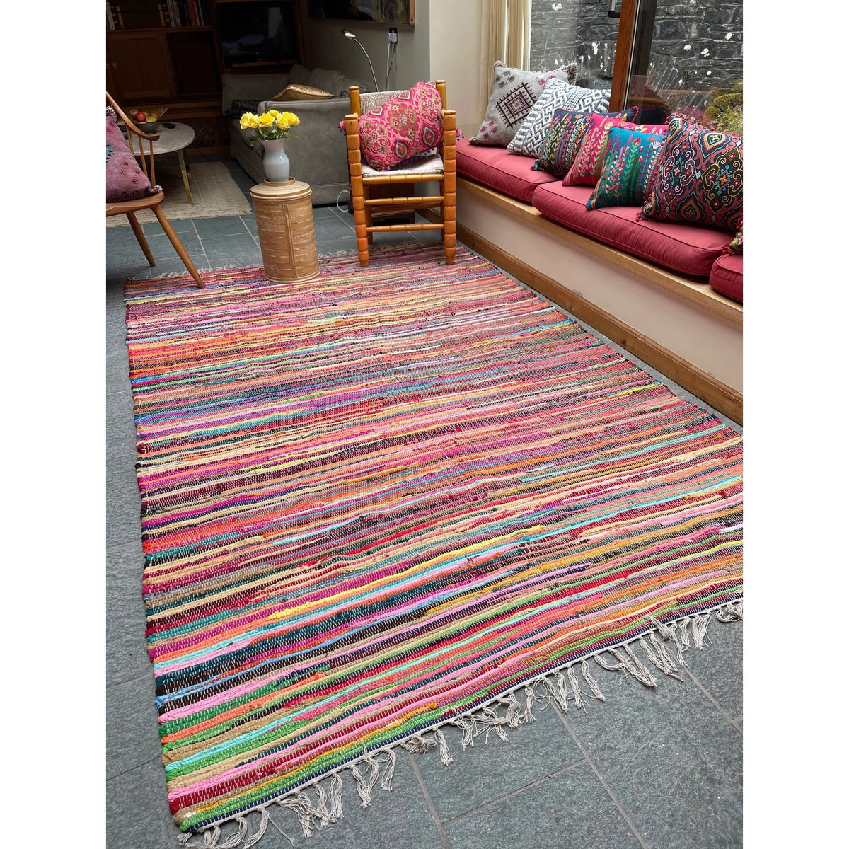 SHANTI Shabby Chic Rag Rug