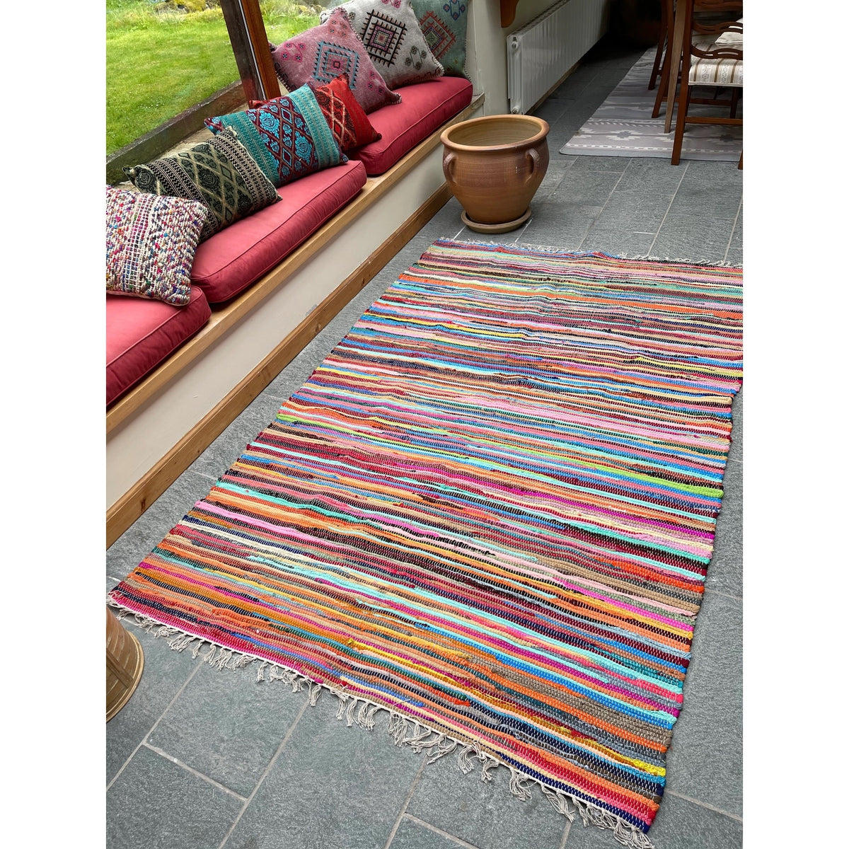 SHANTI Shabby Chic Rag Rug
