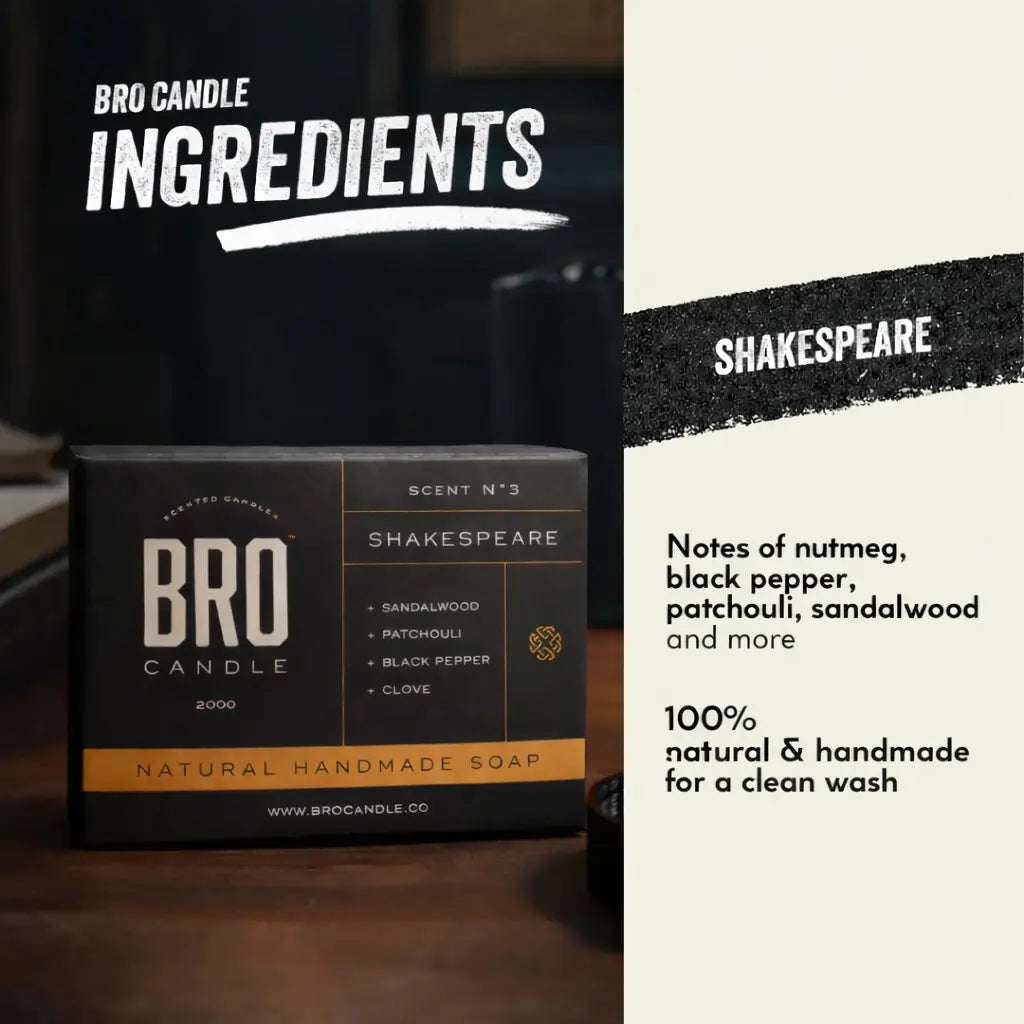 The Shakespeare Soap Bro Candle