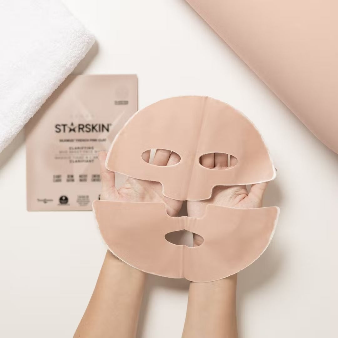 STARSKIN Silkmud™ Pink French Clay Purifying Mud Sheet Mask