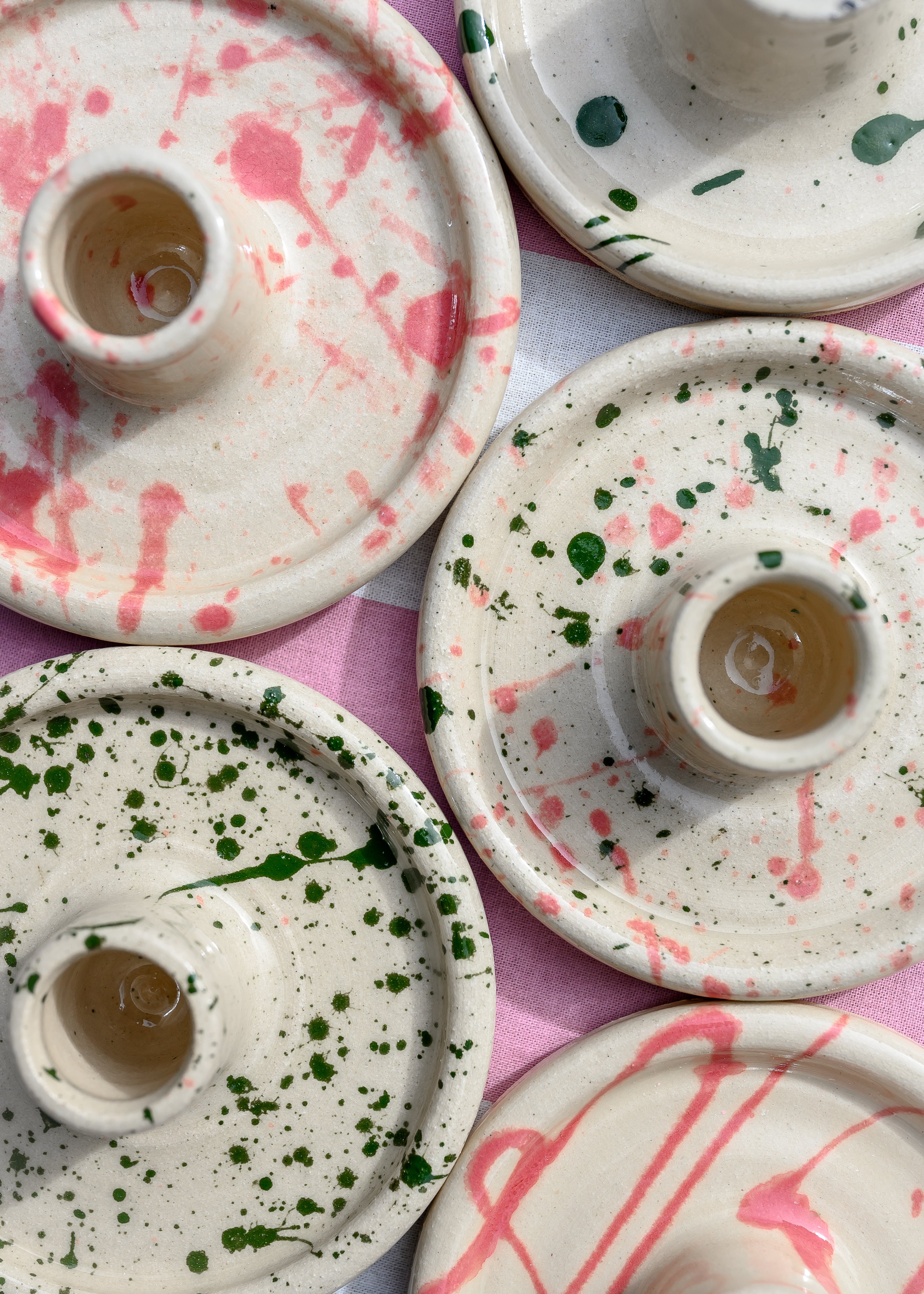 Ceramic Scallop Edge Match Pot