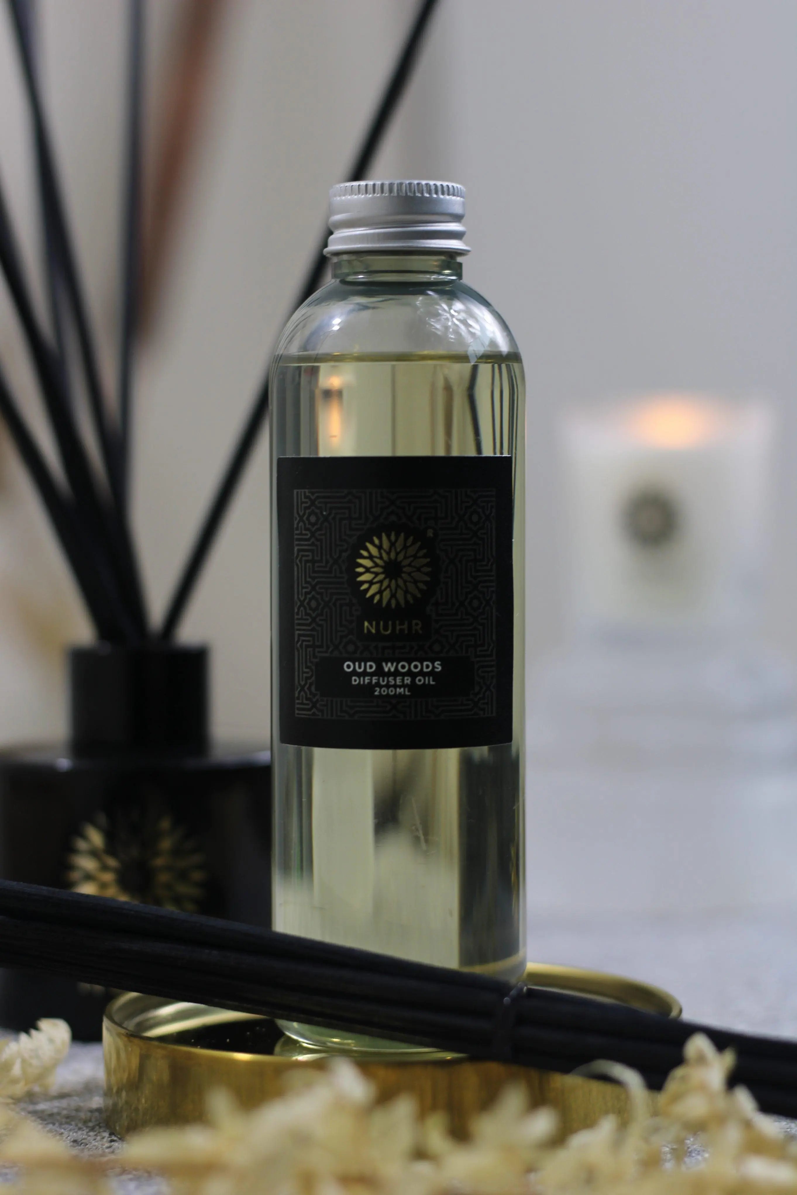 Oud Woods Luxury Reed Diffuser Refill 200ml NUHR Home